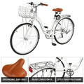 26'' Adults Commuter City Bike 7 Speed Adjustable Seat, High-Carbon Steel Frame