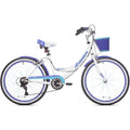 Kent 62443 24" Bayside Multi-Speed Girl's Bike, White/Purple